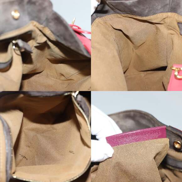 FENDI Zucca Canvas Tote Bag Black Gold Brown - Picture 12 of 12